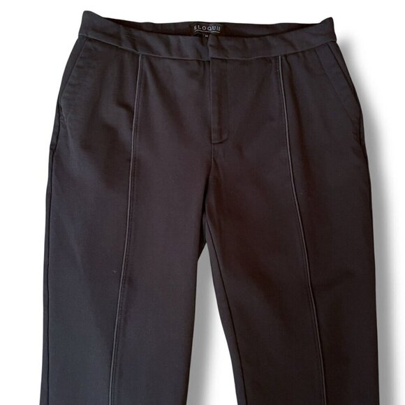 Eloquii Womens Ultimate Stretch Suit Pintuck Pant Sz 16P Black Slim Ankle Leg - Picture 5 of 9